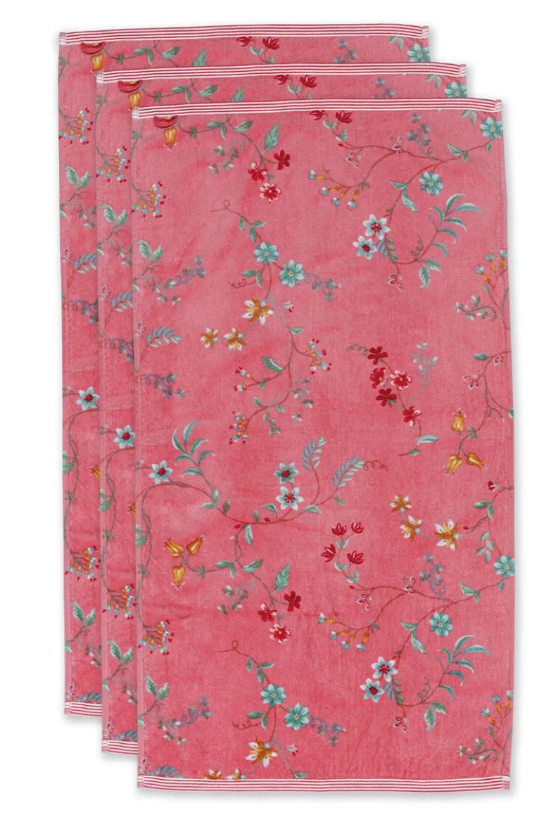 Badhanddoek Set/3 Les Fleurs 55X100 Cm