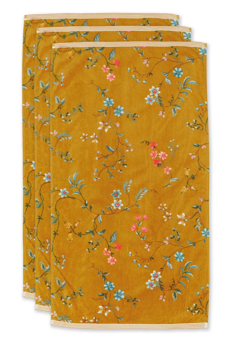 Badhanddoek Set/3 Les Fleurs 55X100 Cm