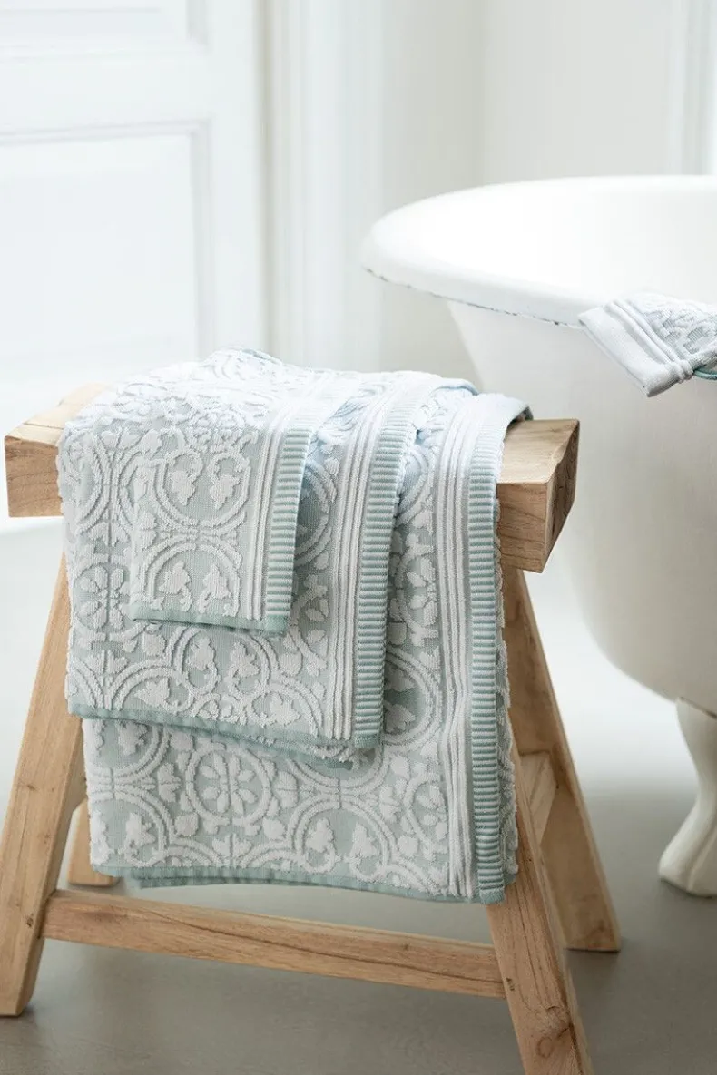 Badhanddoek Set/3 Tile De Pip Licht 55X100 Cm