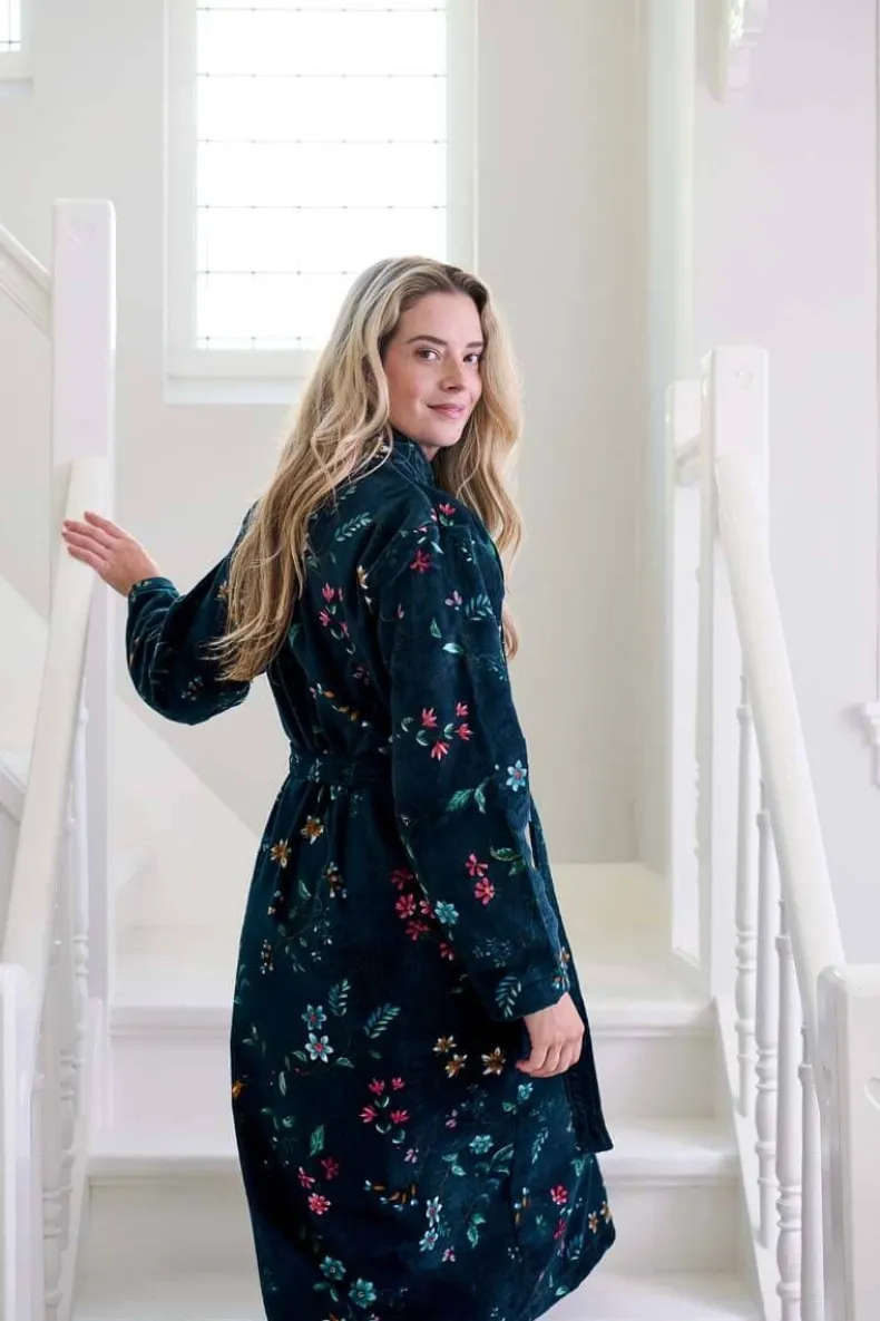 Badjas Les Fleurs Donker