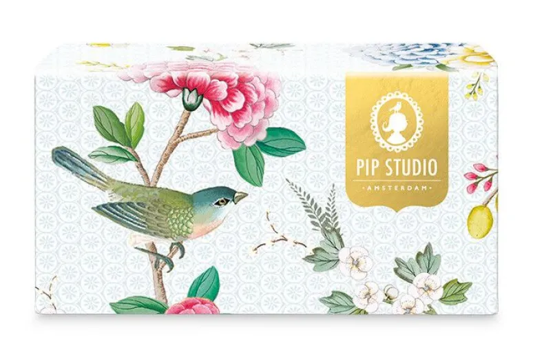 Blushing Birds Set/2 Espresso Kop & Schotel