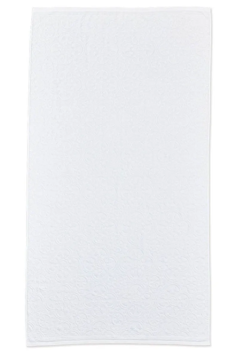 Extra Grote Handdoek Tile De Pip Wit 100X180 Cm