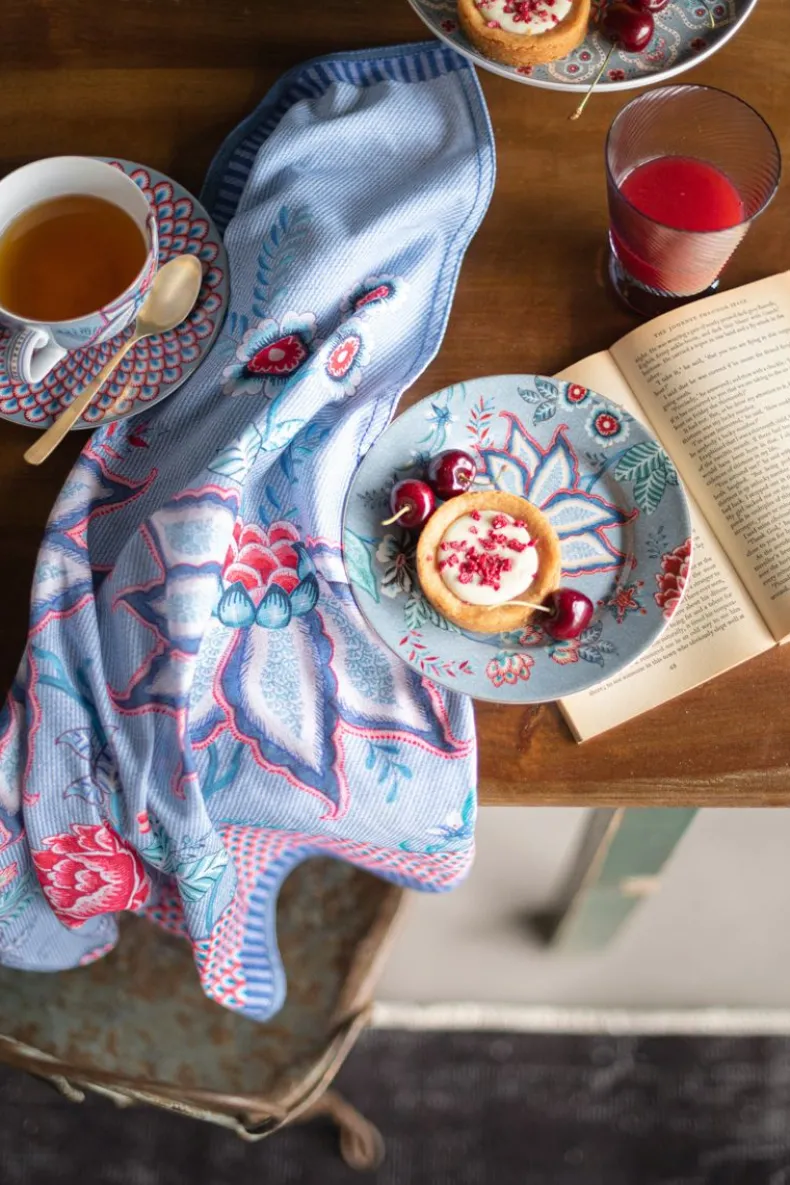 Flower Festival Cappuccino Kop & Schotel Lichtblauw