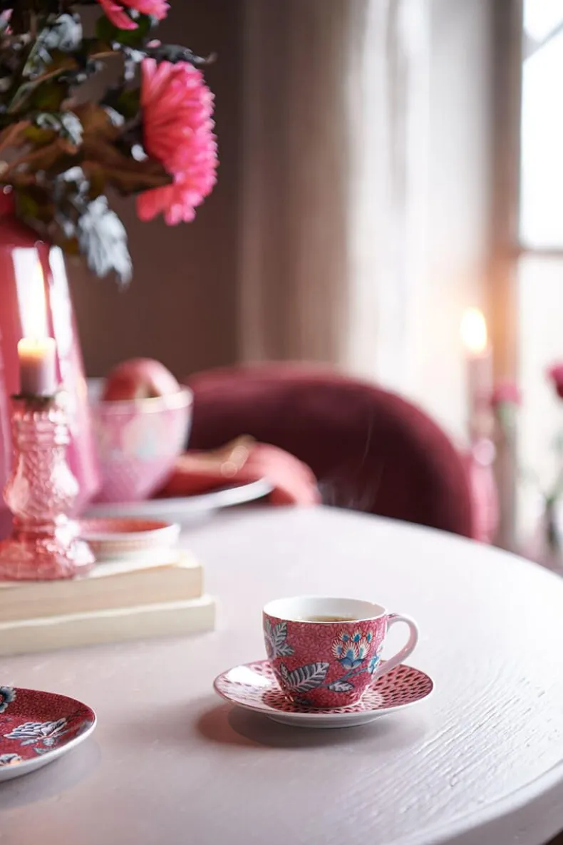 Flower Festival Espresso Kop & Schotel Donker