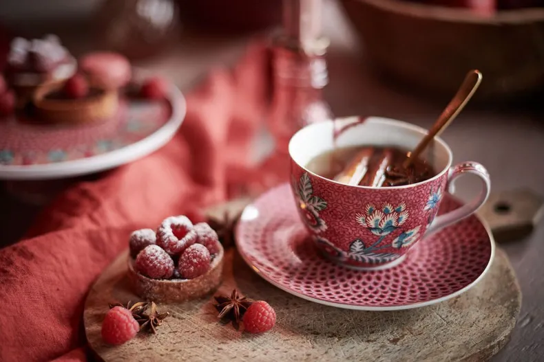 Flower Festival Espresso Kop & Schotel Donker