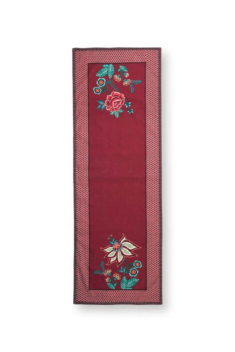 Flower Festival Table Runner Dark Pink