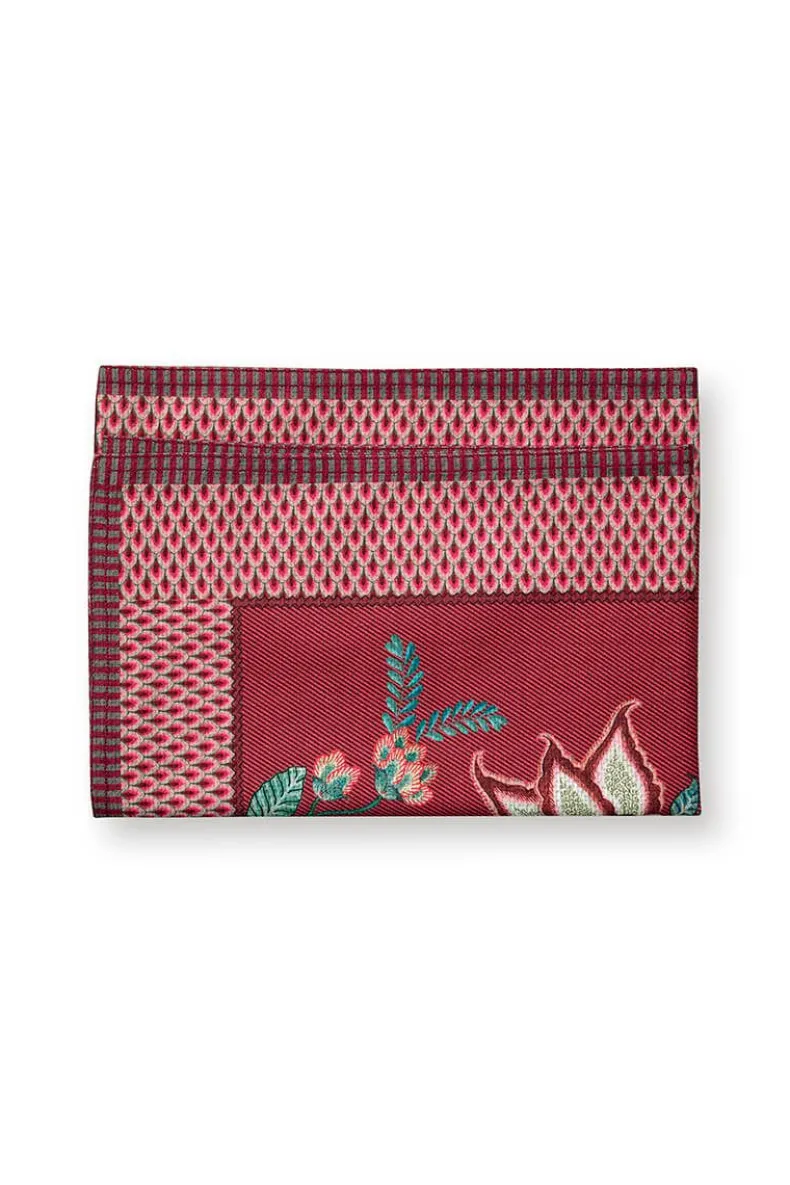 Flower Festival Table Runner Dark Pink