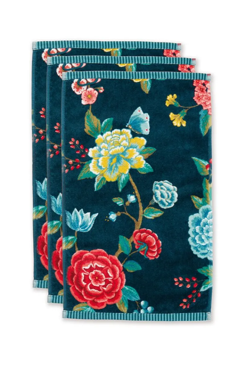 Gastendoek Set/3 Good Evening Donker 30X50 Cm