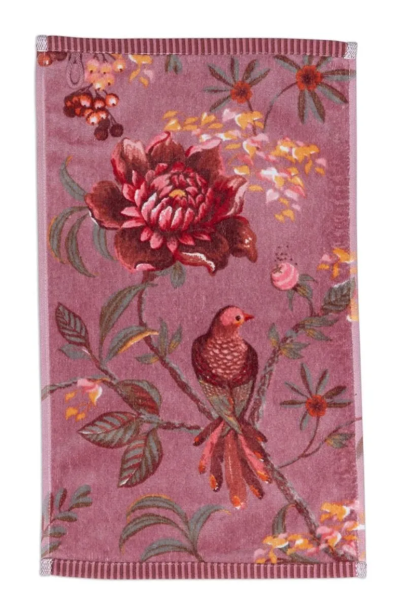 Gastendoek Set/3 Secret Garden Mauve 30X50Cm