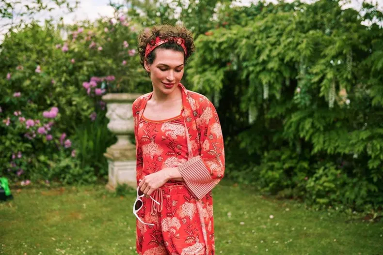 Haarband Flora Firenze Koraal