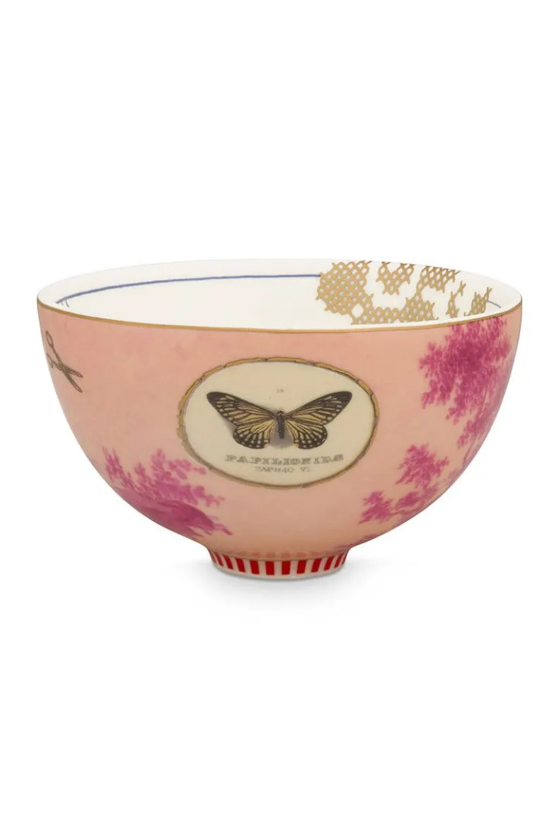 Heritage Kom Geverfd Roze 12 Cm
