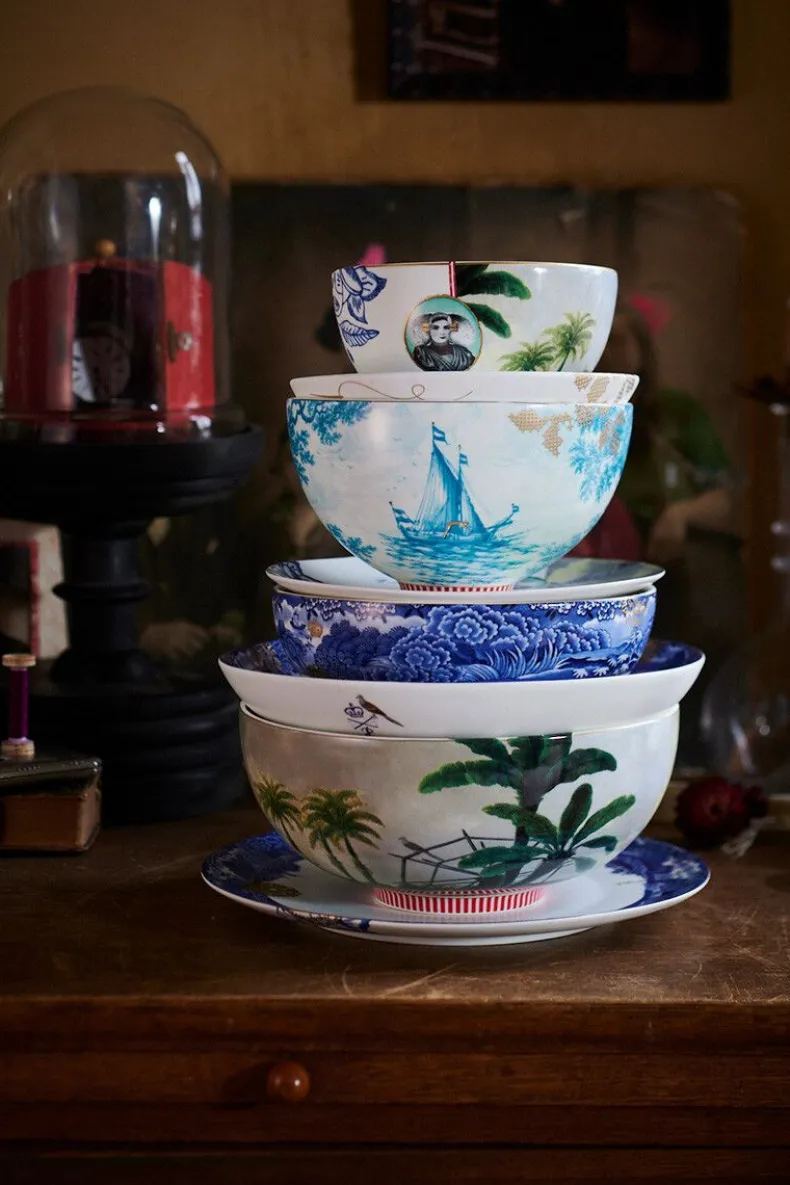 Heritage Kom Palm Wit 15 Cm