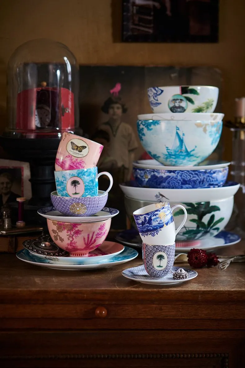 Heritage Kom Palm Wit 15 Cm