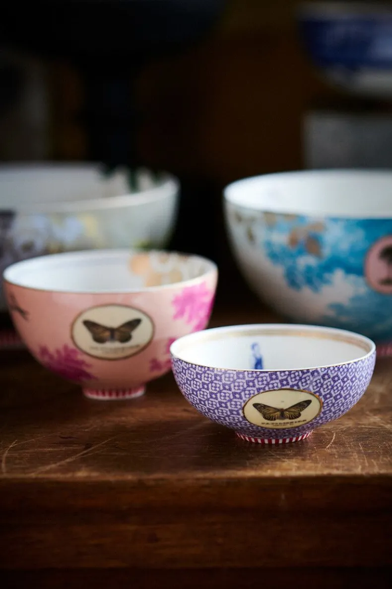 Heritage Kom Tegels Blauw 11 Cm