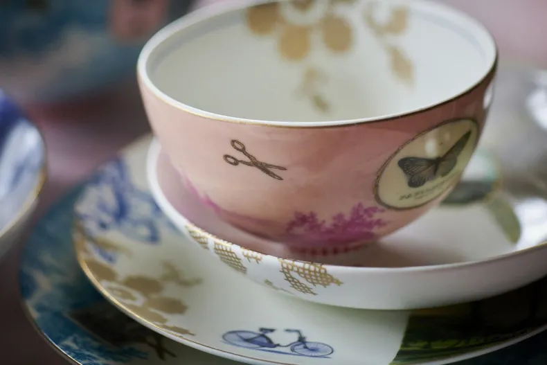 Heritage Ontbijtbord Palm Wit 20 Cm