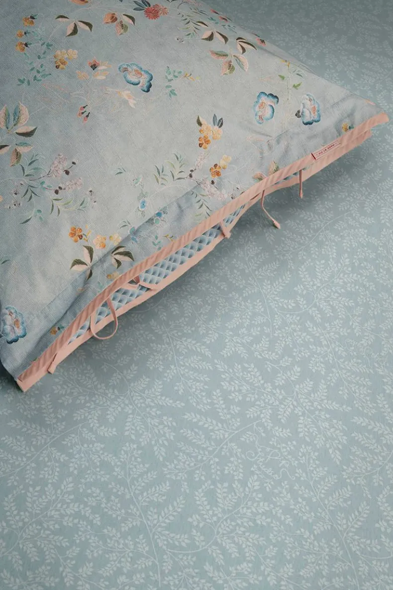 Hoeslaken Leafy Grijs