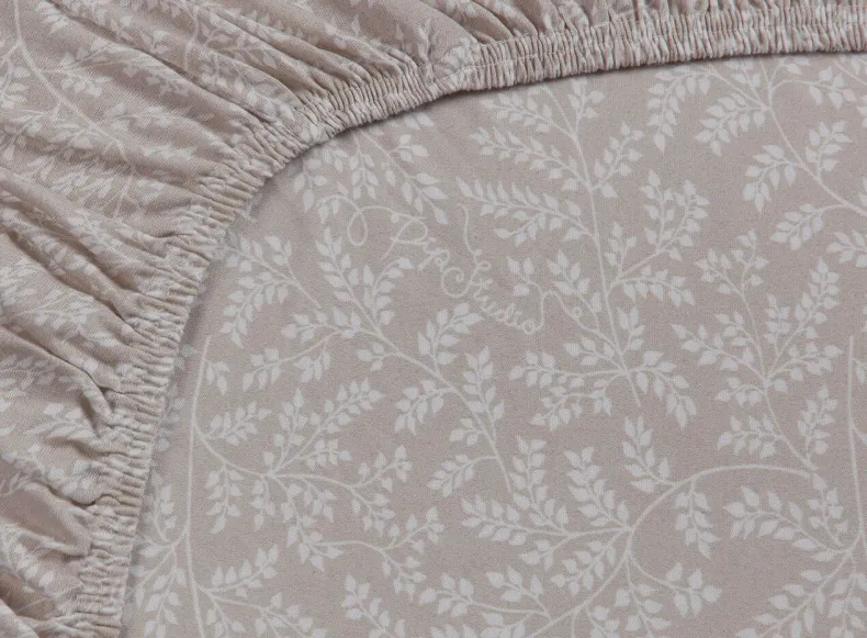 Hoeslaken Leafy Khaki