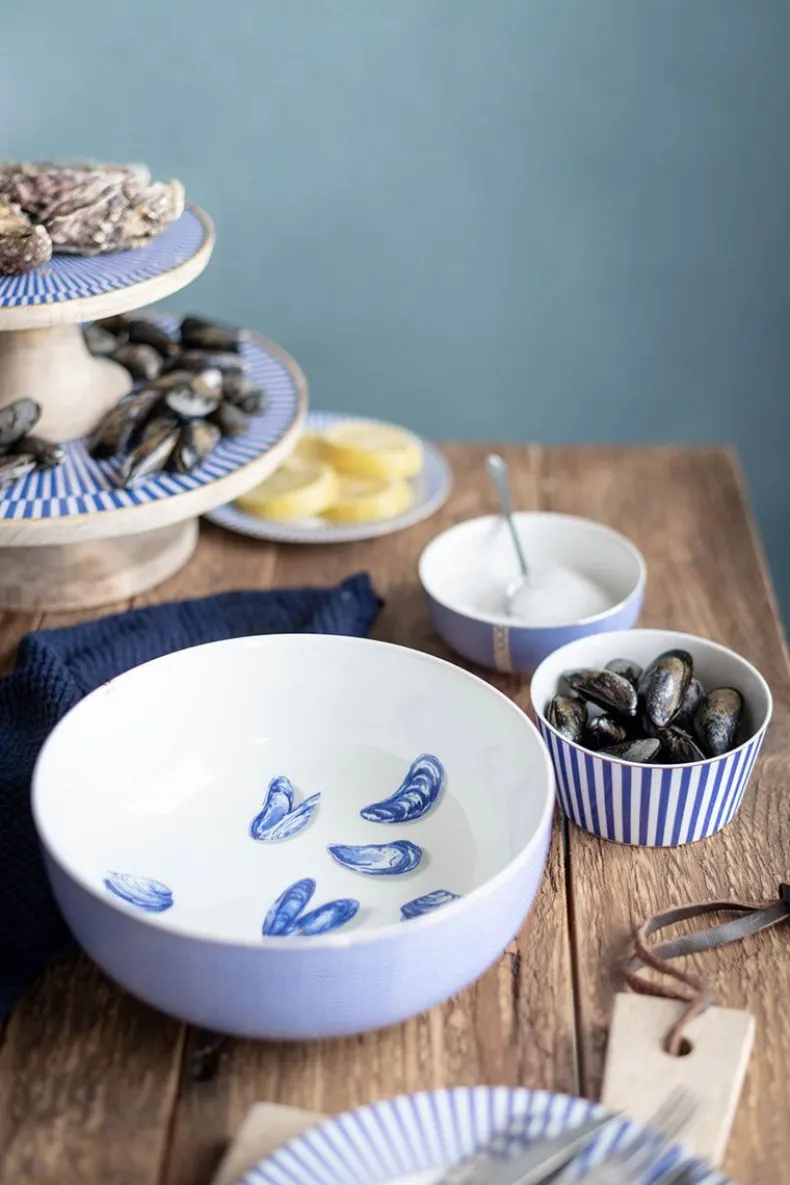 Houten Plateau Blauw 22 Cm