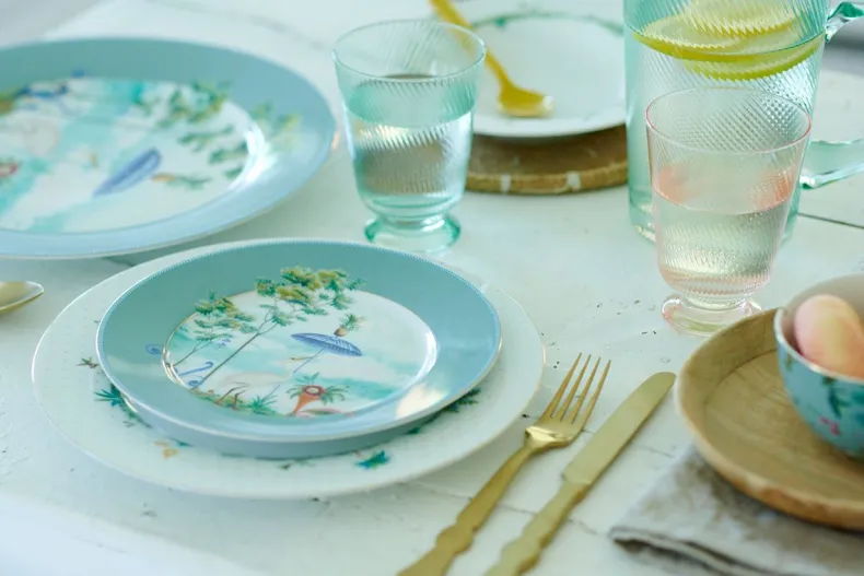 Jolie Ontbijtbord Blauw 21 Cm