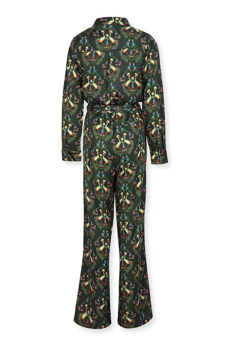 Jumpsuit Flirting Birds Groen
