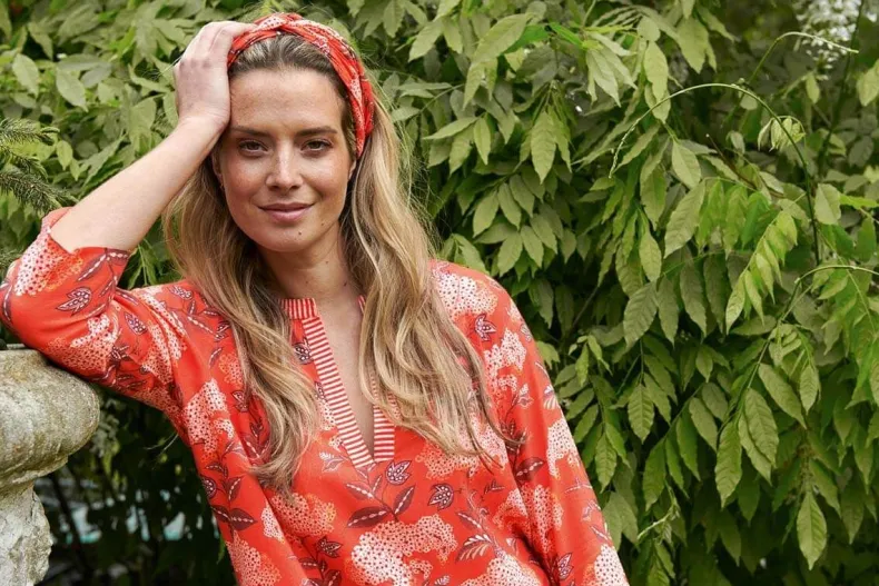 Jurk Flora Firenze Koraal