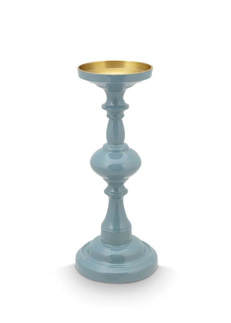 Kandelaar Blauw 34 Cm