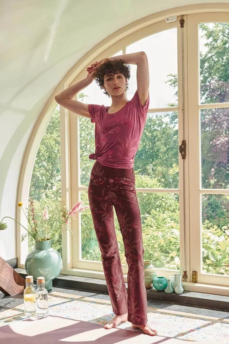 Lange Flared Sportlegging Isola Donker