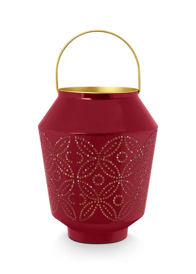 Lantaarn Geemailleerd Donker 29 Cm