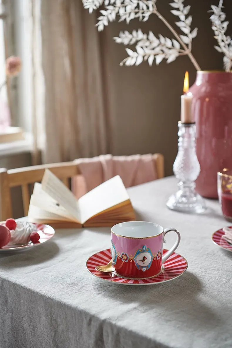 Love Birds Mok Groot Rood/Roze