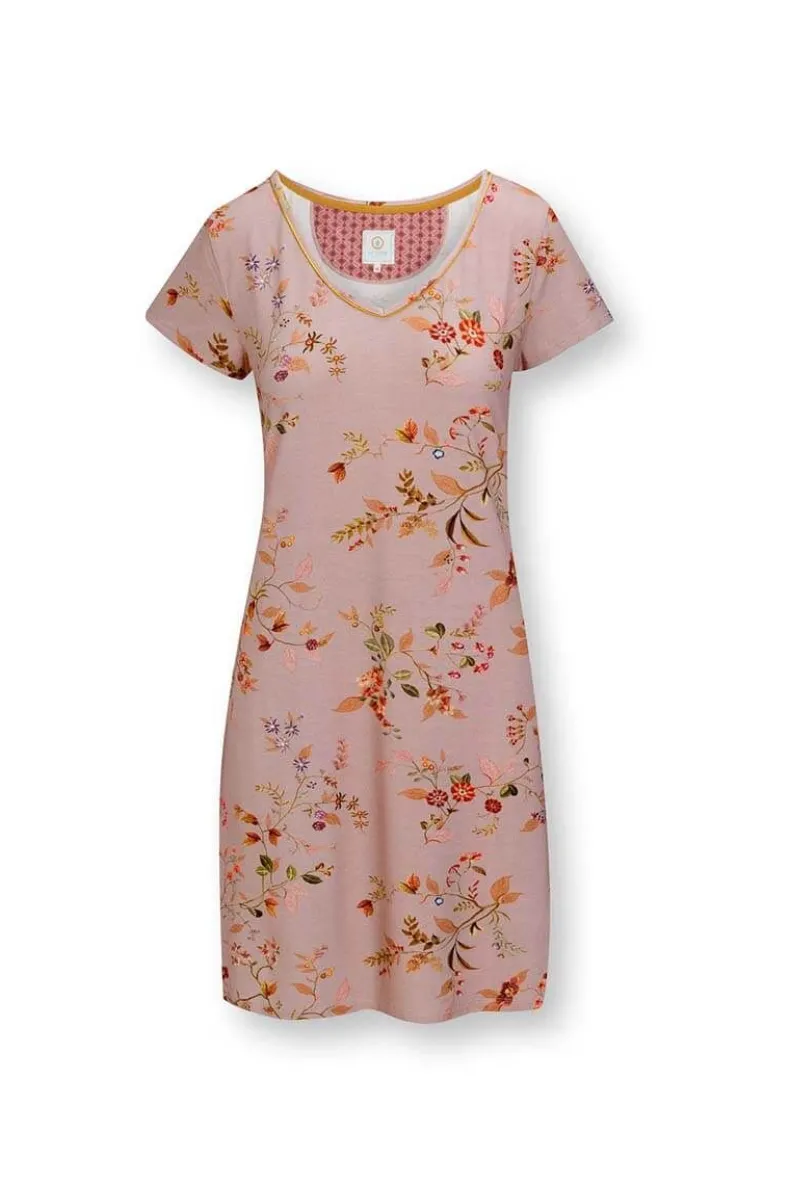 Nachthemd Korte Mouw Kawai Flower Licht