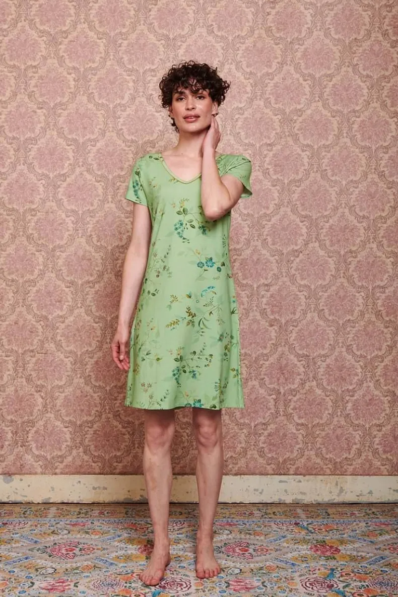 Nachthemd Korte Mouw Kawai Flower Licht