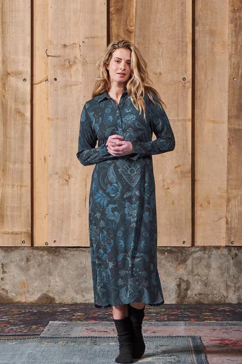 Nachthemd Lange Mouw Kyoto Festival Donker