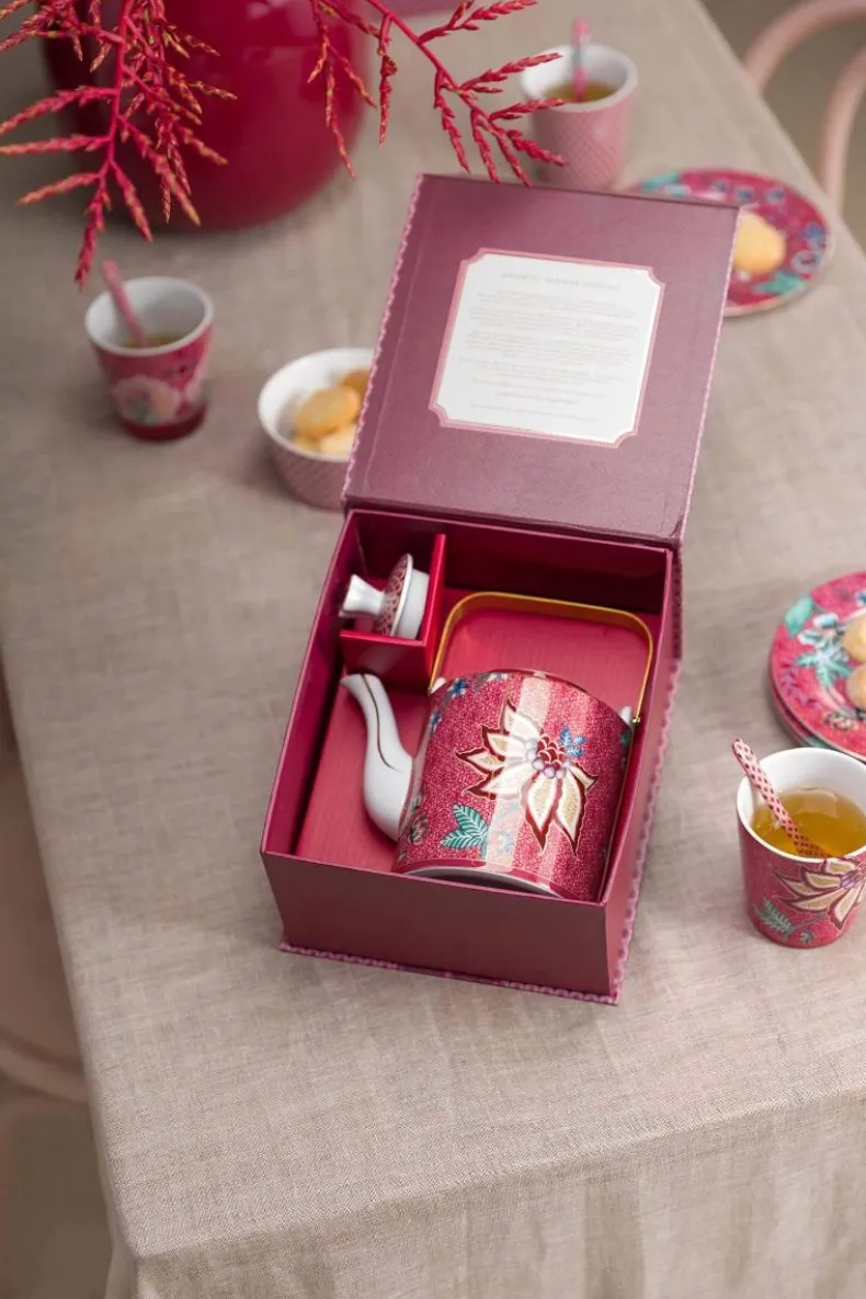 Oriental Flower Festival Theepot Donker Medium