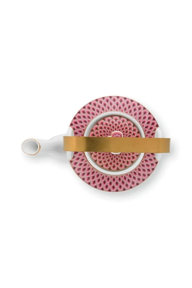 Oriental Flower Festival Theepot Donker Medium