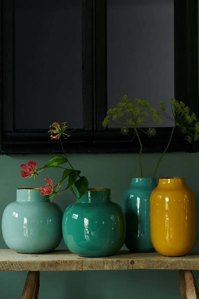 Ovale Vaas Metaal 30 Cm