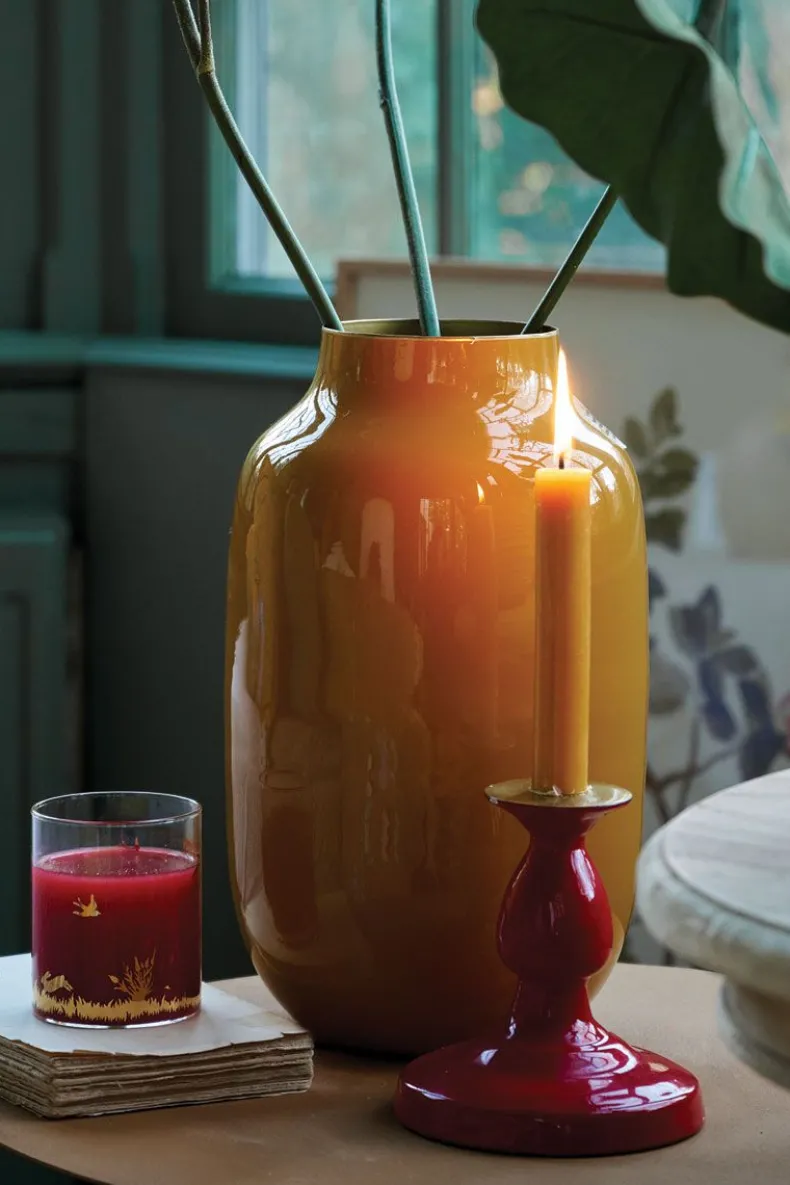 Ovale Vaas Metaal 30 Cm