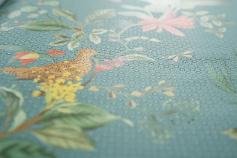 Pip Studio Floris Vliesbehang Petrol