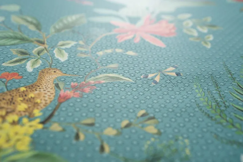 Pip Studio Floris Vliesbehang Petrol