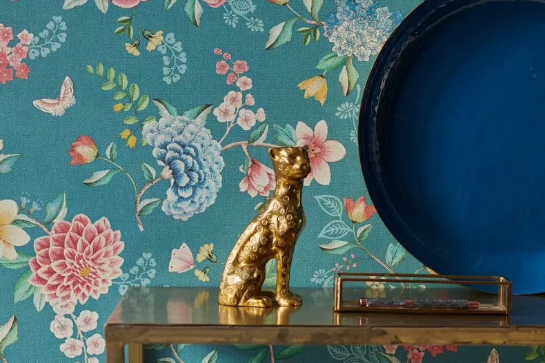 Pip Studio Good Evening Vinylbehang Petrol