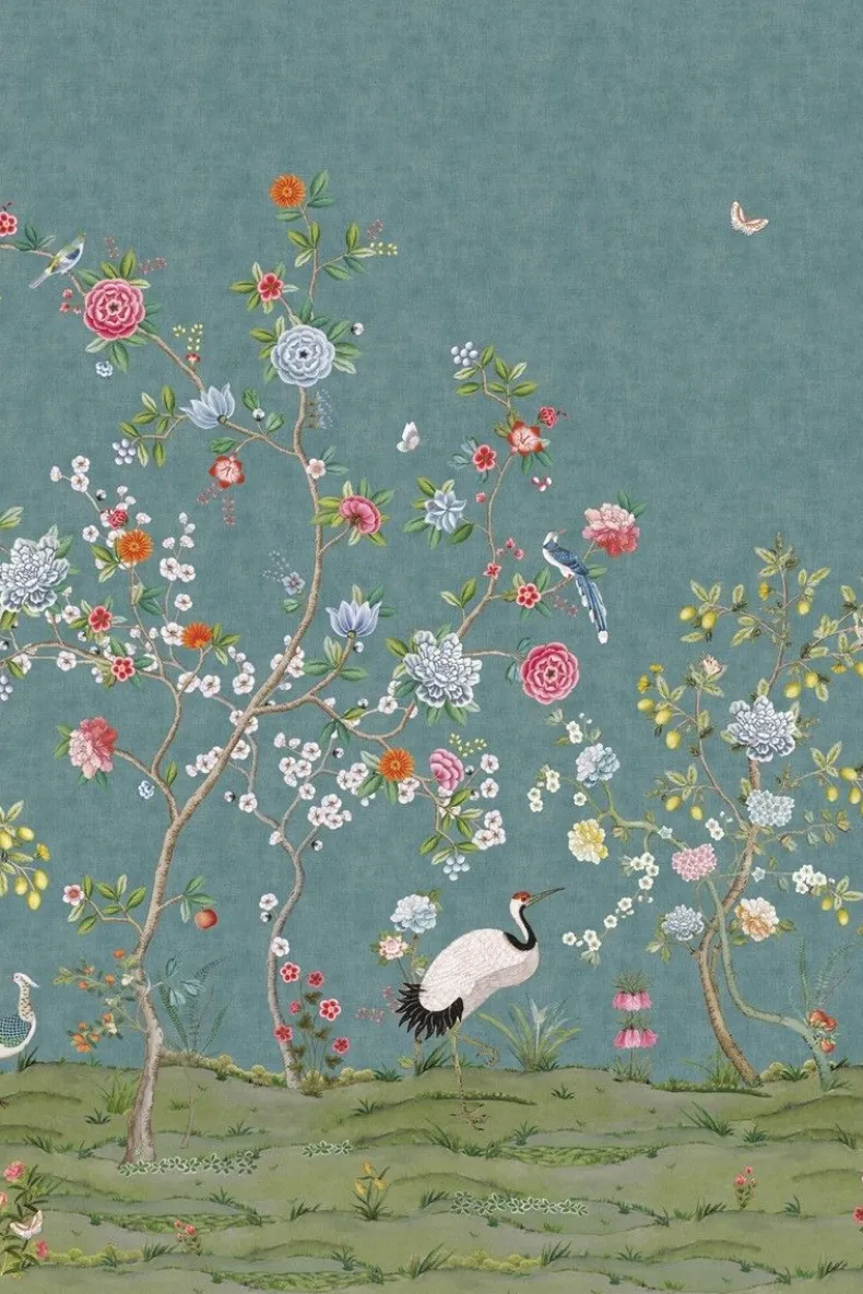 Pip Studio Good Morning Wallpower Donkerblauw