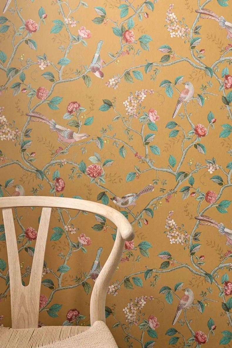 Pip Studio Good Nightingale Vliesbehang Oker