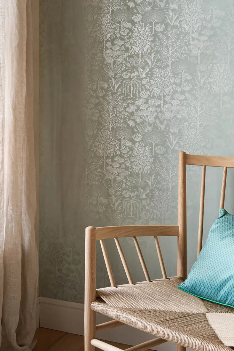 Pip Studio Origami Tree Vliesbehang Licht /Zilver