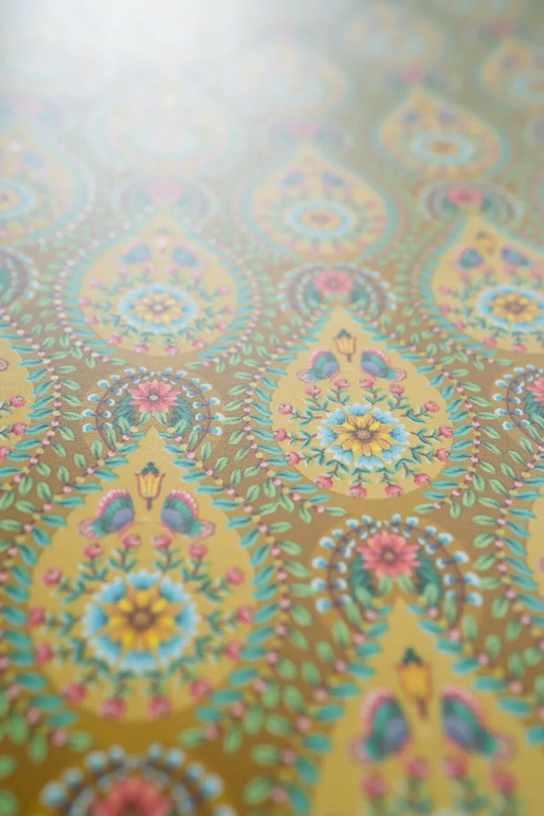 Pip Studio Raindrops Vliesbehang /Oker