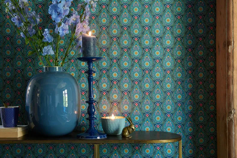 Pip Studio Raindrops Vliesbehang Donker