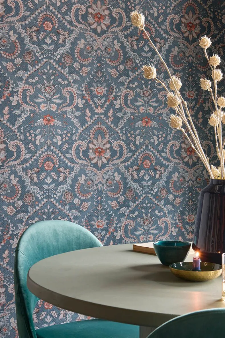 Pip Studio Saluti Vinylbehang Denim