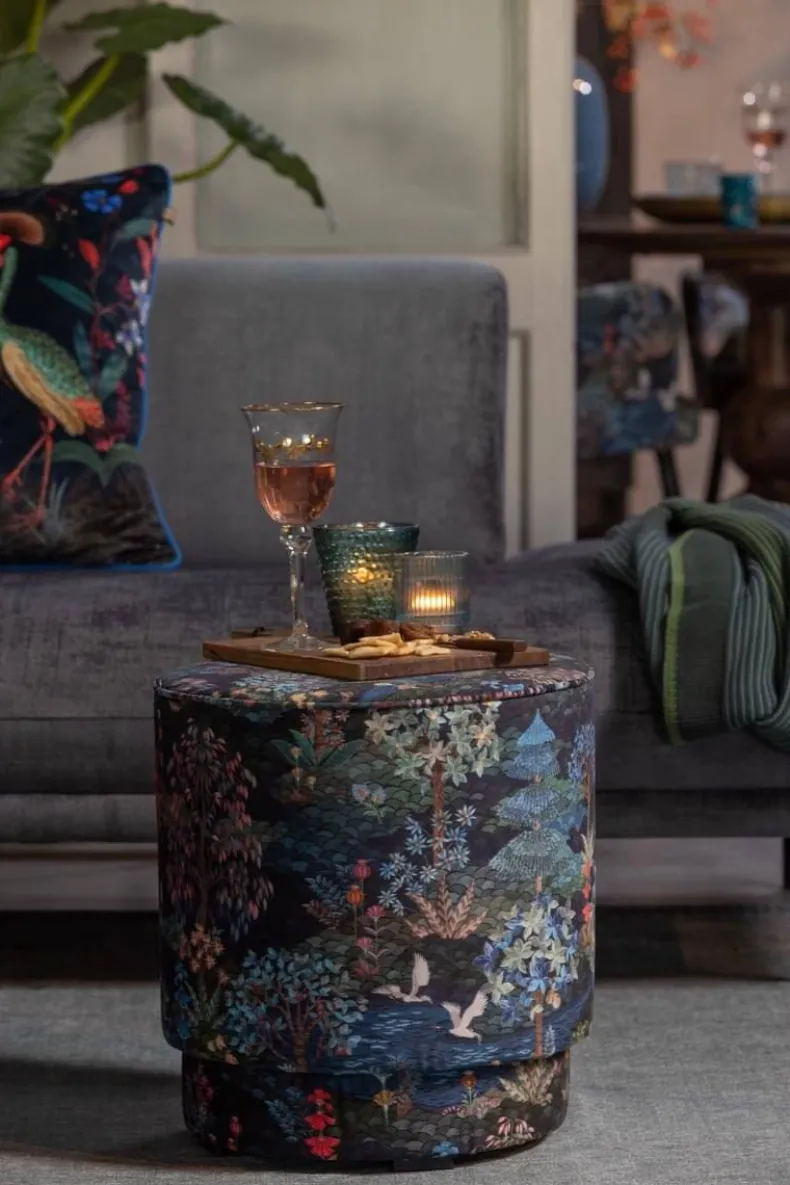 Poef Medium Pip Garden Donkerblauw