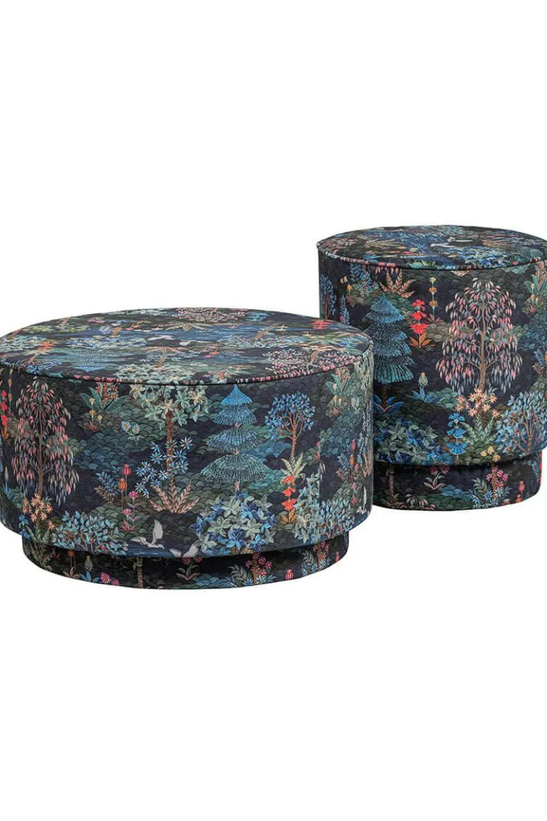 Poef Medium Pip Garden Donkerblauw