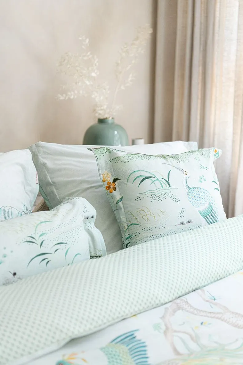 Rechthoekig Sierkussen Lang Japonica Wit