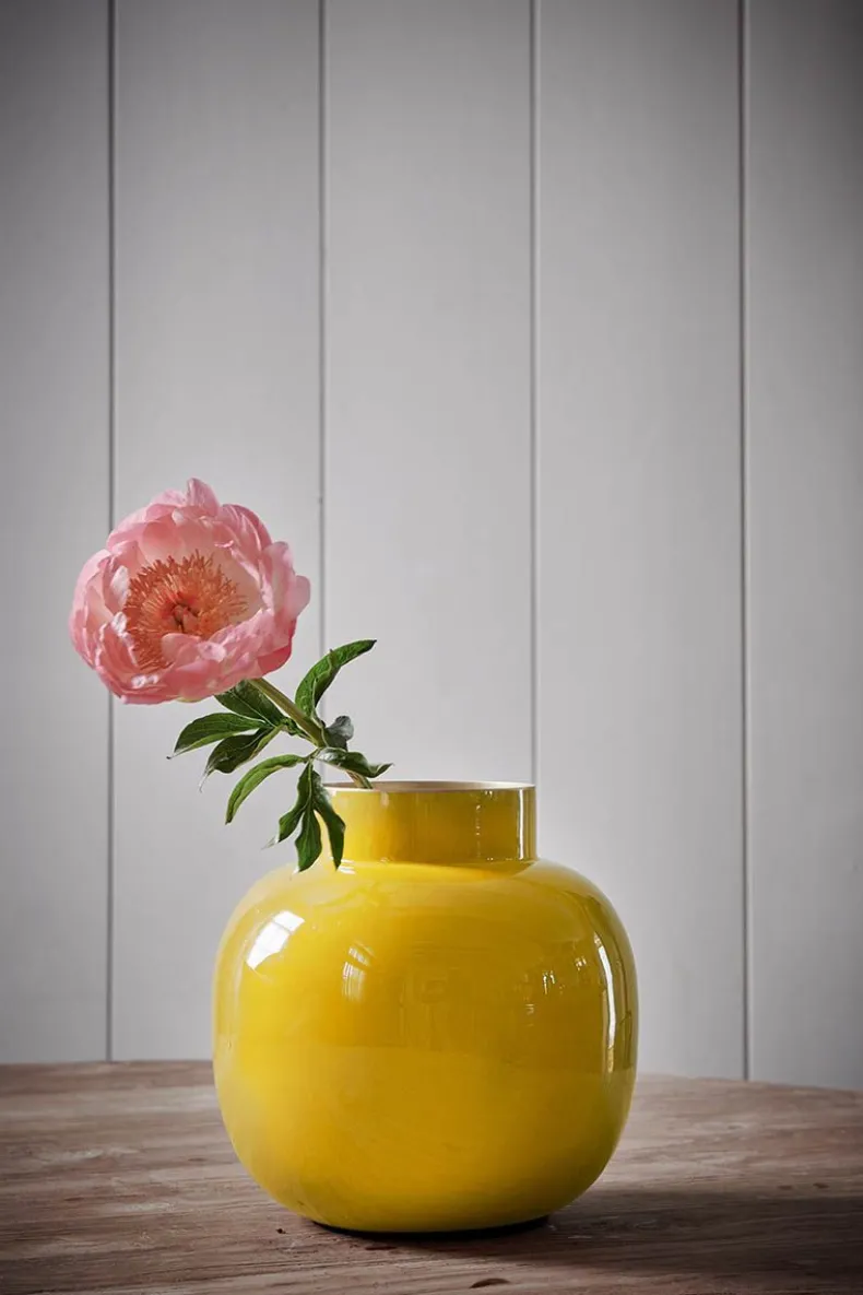 Ronde Vaas Metaal 25 Cm