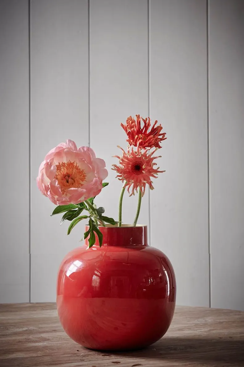 Ronde Vaas Metaal 25 Cm